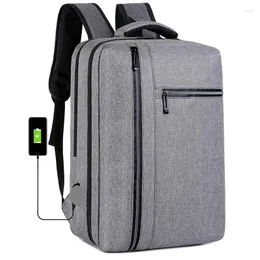 Backpack Multifunctional Business Men Large Capacity Men's Waterproof Backpacks Bag Pack For Back USB Travel