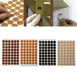 Window Stickers 54 Pcs Self-Adhesive Screw Hole Home Covers For Wood Furniture Cabinet Shelve Plate