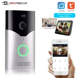 Doorbell Wifi Akıllı Kapı Zili HD 1080P Kablosuz Görsel İntercom Yağmur Yerli Kapı Kamera Video Kapı Bell Pir Hareket Dedektörü Tuya Smartlife