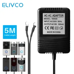 Kapı Zili 18V AC Güç Adaptör Transformatör Şarj Cihazı AB UK US 220V240V WiFi Akıllı Video Kapı Zili Kamera Video İntercom Kapı Çan Yüzüğü