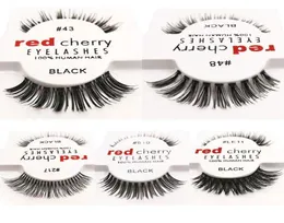 12pcslot 10 styles RED CHERRY False Eyelashes Fake Eye Lashes New Package long Makeup Beauty Tools Eyelash Extension8054628