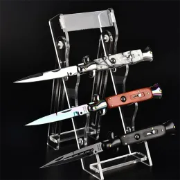 أدوات أكريليك سكين صغير في الهواء الطلق أداة Driespale Stand Rack Cutterbed 3 سكاكين الفتحة EDC أداة تخزين أفقي مكافحة الانزلاق