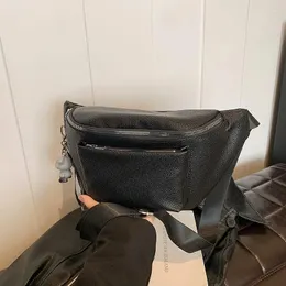 Bel çantaları pu fermuarlı kadın paketleri trend sıradan bayanlar crossbody satışta 2024 moda dikiş ipliği Bolsas para mujeres