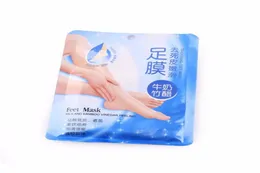 Rolanjona Feet Mask Milk and Bamboo -уксусные ноги масска кожа Отшелушивающая мертвая кожа Удаляйте для ухода за ногами 38GPAIR3605200