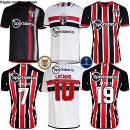 Paulo 23/24 Sao Soccer Jerseys Home #9 PABLO #10 DANES #11 LUCIANO Shirt LUAN IGOR GOMES BRENNER Away Football Uniform
