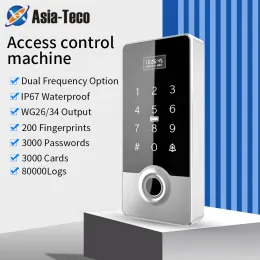 Device Fingerprint Recognition Device IP67 Wateproof RFID 125Khz 13.56Mhz WG26/34 3000 User With Doorbell Button Access Control Reader