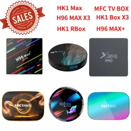 Odbiorniki Smart Android 10 TV Box 8K 4K Media Player 2.4G 5G Wi -Fi RK3328 KM1 Ustaw górne pole tanix TX6S RK3318 QI Wireless Charger TVbox