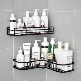 Yatak Setleri 1/2pcs Banyo Raf Duş Duvar Montajı Şampuan Depolama Tutucu Emme Kupası Delme Yok Mutfak Aksesuarları
