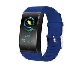 Qw18 bracelete inteligente oxigênio na pressão arterial freqüência cardíaca monitor smart relógio ip67 rastreador de fitness impermeabilizador para ipho8186911