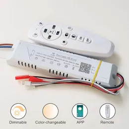 2.4G Intelligent Driver Control Remote Supply Power Supply Transformer Changeleable Connect à fita LED (20-40-60W) x4
