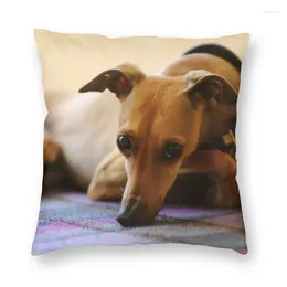 Pillow Cute Greyhound Whippet Cover Decoration Sighthound Dog S Throw For Sofa Double-sided Printing