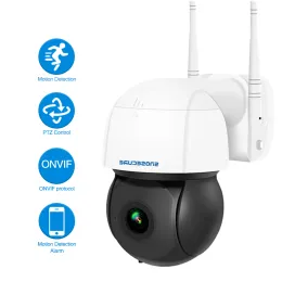 Kameror SnoSecure Wireless WiFi IP -kamera PTZ Outdoor 4K Speed ​​Dome Security Camera Pan Tilt 4x Digital Zoom Network CCTV Surveillance