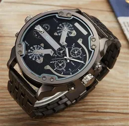 Оулм большие большие часы Мужчины Уникальные дизайнерские Quartz Watch Мужские тяжелые ремешки из нержавеющей стали.