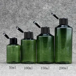 Bottiglie di stoccaggio 30pcs 50 ml 100 ml 150 ml 200 ml bottiglia di plastica vuota ridotto tappo a flip shampoo shampoo detergente per il viso imballaggio cosmetico