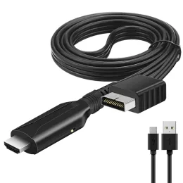 Cabos 100cm HDMicompatible Converter Cable adequado para PS1 / ps2 (480i / 480p / 576i) Cabo de adaptador de saída de vídeo / áudio