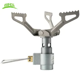 Leveranser BRS Titaalloy Mini Portable Outdoor Stove Wild Survival Cooking Picnic Gas Burner Equipment Outdoor Camping Gas Spis BRS 3000T
