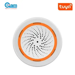 Siren Tuya Zigbee Smart Siren Alarmı Strob Uyarıları ile Ev Güvenliği Alarmı USB Kablo Güç Up Destek Tuya Smart Hub ile Çalışır