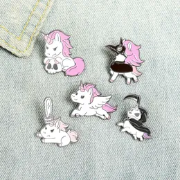 Magische Tier Emaille Pin Custom Hors Wings Schädel Pest Doktor Broschen Bag Lapel Pin Cartoon Abzeichen Schmuck Geschenk