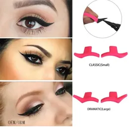 2024 جديد 1Pair Cat Eye Eyeliner Stamp Eyeshadow Cosmetic سهل المكياج أدوات نمط جناح