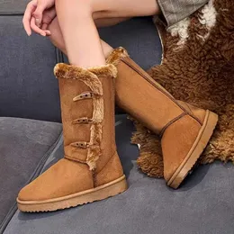 Stiefel Winter Frauen dicke warme elegante Frauen Schnee nicht rutschfeste wasserdichte, hochwertige Verschleiß-resistente Botas