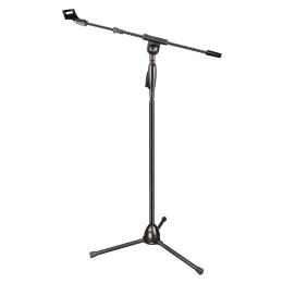 Stand Free Metal Mikrofon Stand Tripod Zemin Ayarlanabilir Açılı Yükseklik Kablolu Kablosuz Dinamik Kondenser Mikrome Desteği MS203