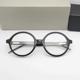 2024 Nova qualidade de alta qualidade 10% de designer de luxo Novos óculos de sol masculinos e femininos 20% de cálculos grandes de face redondos tb500 moda mainstream coreano miopia moldura óptica