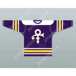 Gdsir Custom Purple Prince Tribute Hockey Jersey Новый Top ED S-M-L-XL-XXL-3XL-4XL-5XL-6XL