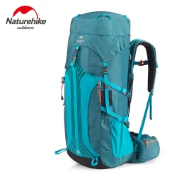 الملحقات NatureHike 55L 65L Rucksack Backking Backpack Backpack Camping Professional Climbing Bag مع نظام تعليق Sport Bagnh16y065q