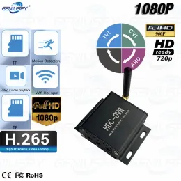 Kaydedici Geniuspy 1Ch Mini AHD/TVI/CVI HDC DVR MDVR Araba Kullanım WiFi Network Kamera H.265 720p/1080p Kamera Kayıt cihazı