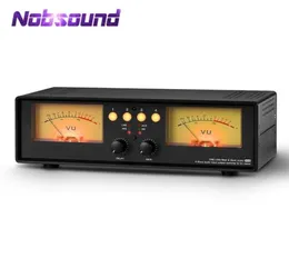 Nobsound Micline التناظرية Dual Vu Meter مستوى الصوت DB عرض 4Way الصوتية الصوتية مربع مربع الموسيقى طيف الموسيقى 212841311