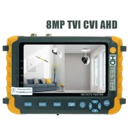 Ekran IV8W CCTV Kamera Test Cihaz Monitörü 8MP ADH CVI TVI CVBS 4 İçeri 1 Kameralar HD Koaksiyel Test Cihazı DC12V Çıkış Güç CCTV Test Merkezi DDP