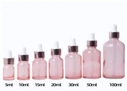 5 ml 10 ml 15 ml 20 ml 30 ml 50 ml 100 ml Multiszie Glass Glass Pink Dropper Bottle Bottle Butelka Pink Body Rose Gold Cose Cosmetic Sub3759401