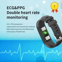 Orologi precisi pressione sanguigna ECG ERLDER Smart Band Casey Frequenza PPG Attività Smart Bracciale Fitness Tracker Smart Intelligent Wrist Owatch