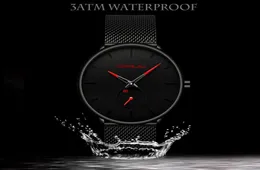 Crrju Watch Men Top Brand Luxury Quartz Watch Casual Quartzwatch из нержавеющей стали Сетча