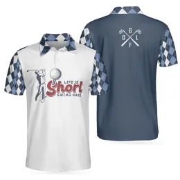 Equipamento Moda masculina Camisas de pólo impresso de verão Mangas curtas Camisas de golfe ao ar livre camisas de corrida F4 Camiseta casual