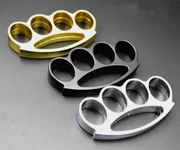 Zupełnie nowy chromowany stal mosiężne kostki Knuckle Duster Self Obrony Ochronne sprzęt 15453769724