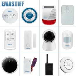 Accessori per allarmi wireless intercom vetro/vibrazione/porta/pir/sirena // sensore di gas/acqua per la sicurezza domestica tuya wifi gsm system di allarme