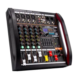 Converter Audio Mixer 4 Channel Mixer DSP Reverberação Efeito Profissional Bluetooth USB Mixer de áudio Balance Família Karaokê estágio