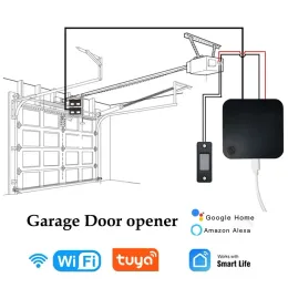 Alexa Siri Smart Life Wi -Fi Switch 앱 제어 오디오 비밀번호 제어 실시간 모니터와 함께 Tuya Smart Garage 도어 오프너 작업 제어