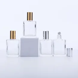 병 10pcs 15ml 에센셜 오일 빈 향수 병 15cc 롤러 볼 병에 대한 투명 유리 롤