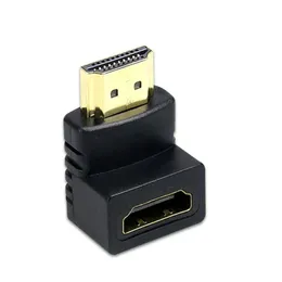 Yeni HDMI uyumlu kablo konnektör adaptörü 270 90 Derece Sağ açılı HDMI uyumlu erkek ila dişi dönüştürücü genişletici kuplör