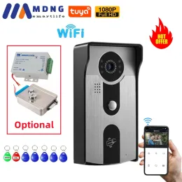 Intercom Tuya Smart WIFI Video Door Phone RFID Card Control 1080P Outdoor Wireless Doorbell IP Camera Intercom System Remote Unlock Villa