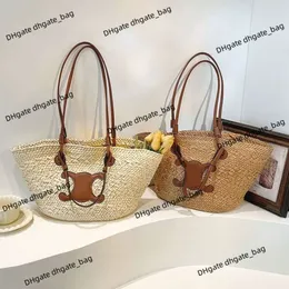 Women's luxury Tote bag Designer Shoulder Handbag Beach bag New Forest Series High Beauty Exquisite Outgoing Vegetable Basket Handmade Grass Woven Bag