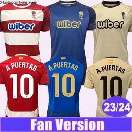 Camiseta granada cf Maglie da calcio Callejon A.Puertas Soro Uzuni 23 24 Jesus Vallejo F.Diedhiou C.Neva Bryan Bicard Football