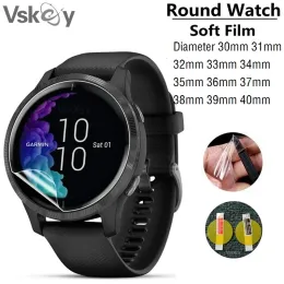 Watches 100st TPU Soft Screen Protector Diameter 33mm 34mm 35m 36mm 37mm 38mm 39mm 31mm 32mm Huawei Garmin Smart Watch Protective Film