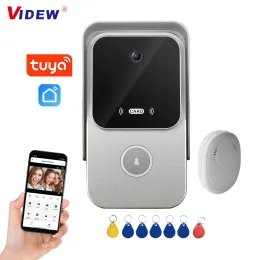 Doorbell 1080p TUYA Akıllı Video Kapı Torbası Kamera Video Ev Güvenliği Dijital Kapı Bell Rfic Access App Control için Kapı Telefon