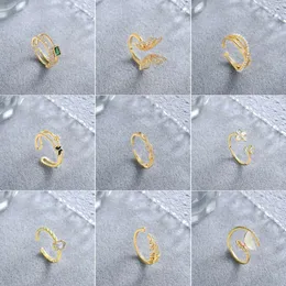 Wersja Instagram Light Luxury High-end otwieranie dla kobiet-celebrytów internetowych, ten sam japoński i koreański stylowy pierścień