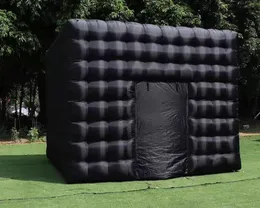 12mlx7mwx4mh (40x23x13.2ft) Бесплатный корабль Черный внешний белый внутренний надувный кубический палаток квадратный палаток надувные надувные лод