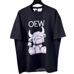 Designer Thirt Shirt Versione alta Prodotto Luojia Co Bred Miyazaki Junki Longcat Coppia della manica delicata T-shirt casual per uomini donne