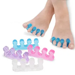 3 par Soft Silicone Toe Separera Gel Toe Separator Flexibel Finger Spacer Silicone Soft Form för Manicure Pedicure Nail Tool